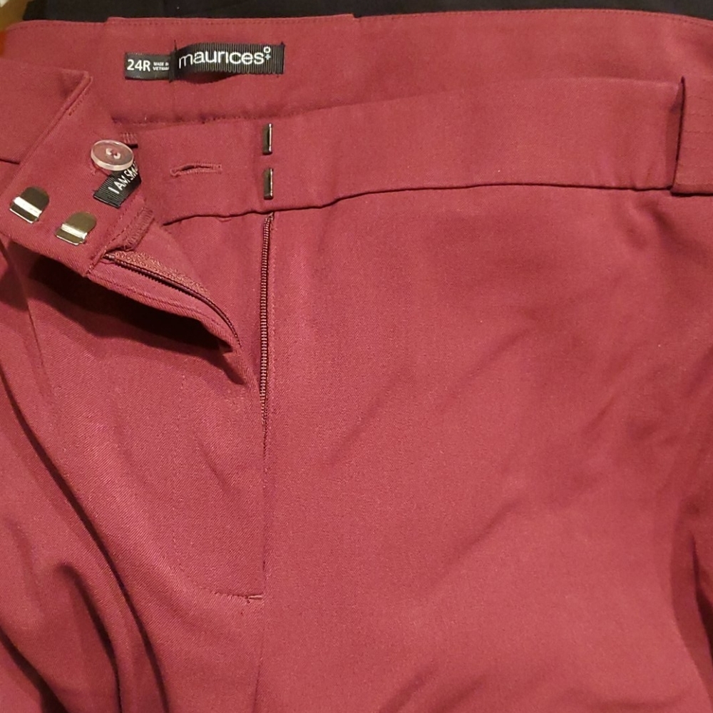Maurice's Red/burgundy dress pants